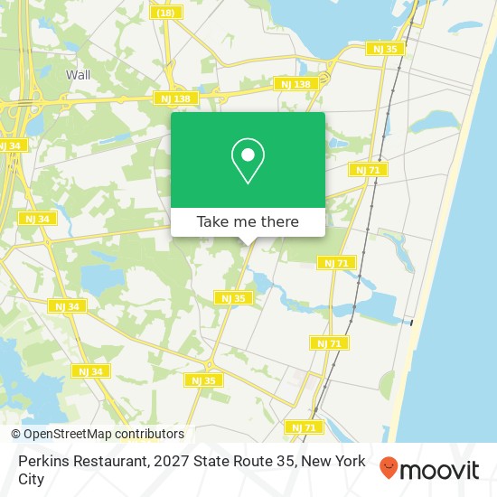 Mapa de Perkins Restaurant, 2027 State Route 35