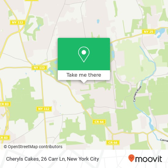 Mapa de Cheryls Cakes, 26 Carr Ln