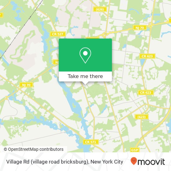 Mapa de Village Rd (village road bricksburg), Toms River, NJ 08755