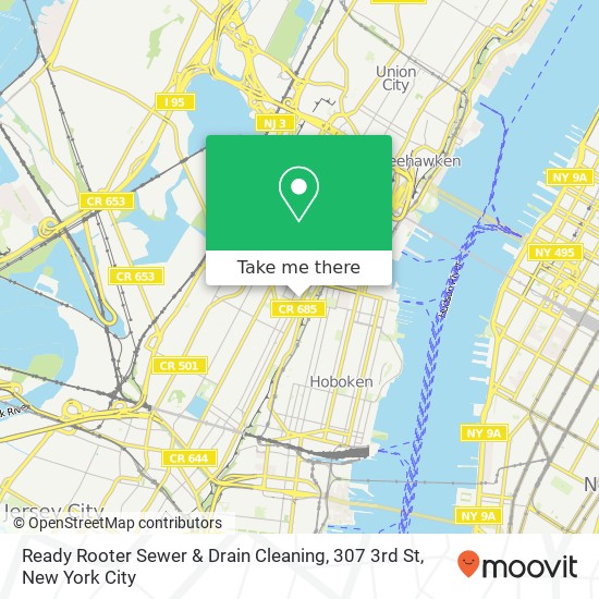 Mapa de Ready Rooter Sewer & Drain Cleaning, 307 3rd St