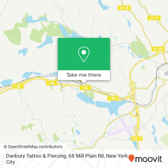 Danbury Tattoo & Piercing, 68 Mill Plain Rd map