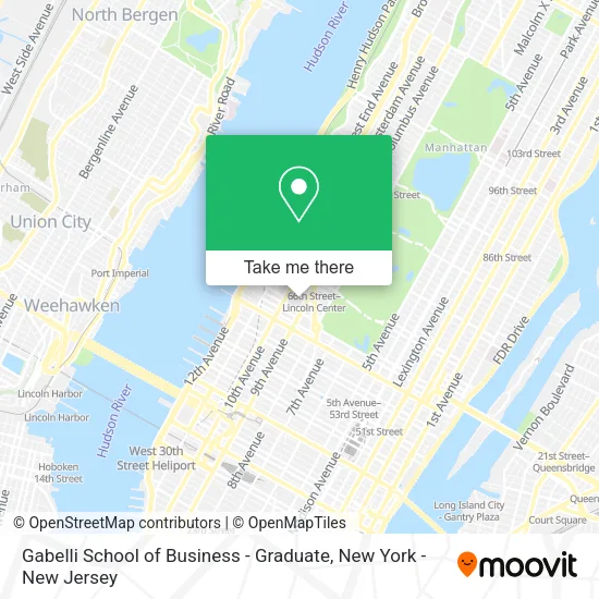 Gabelli School of Business - Graduate map