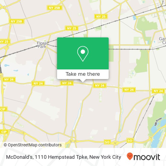 Mapa de McDonald's, 1110 Hempstead Tpke