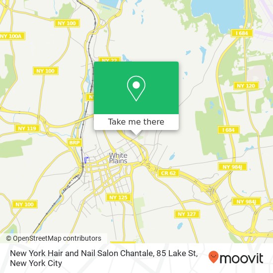 Mapa de New York Hair and Nail Salon Chantale, 85 Lake St