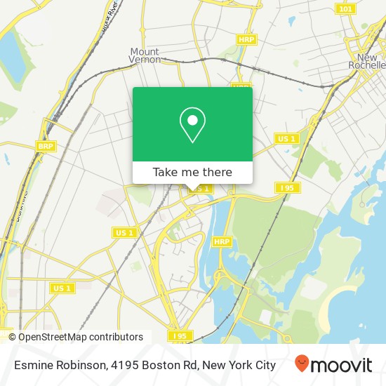 Mapa de Esmine Robinson, 4195 Boston Rd