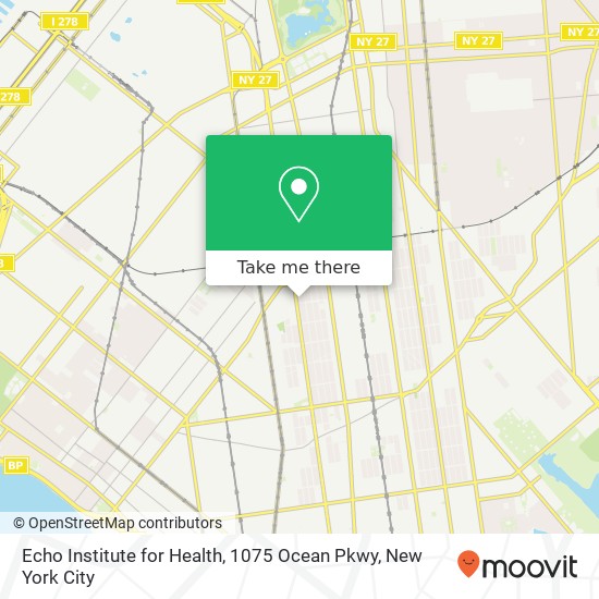 Mapa de Echo Institute for Health, 1075 Ocean Pkwy