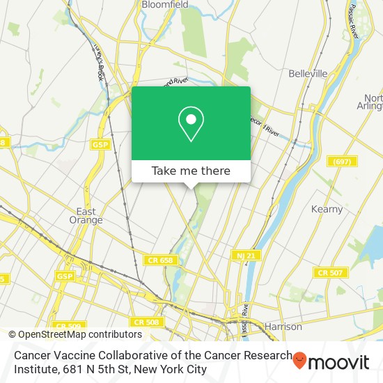 Mapa de Cancer Vaccine Collaborative of the Cancer Research Institute, 681 N 5th St