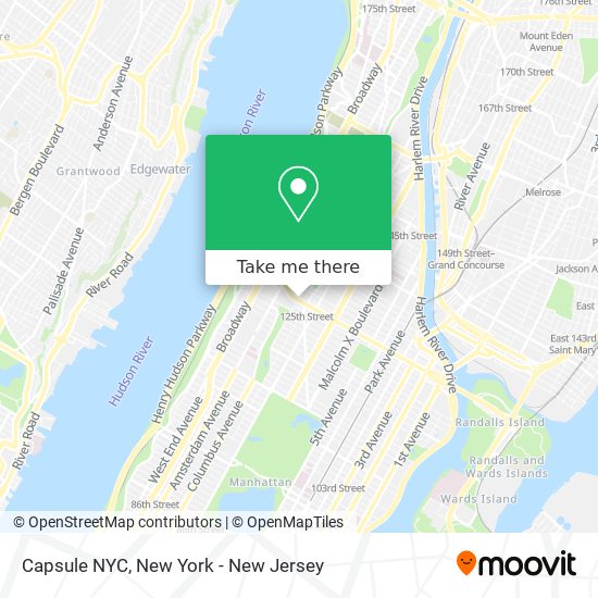 Mapa de Capsule NYC
