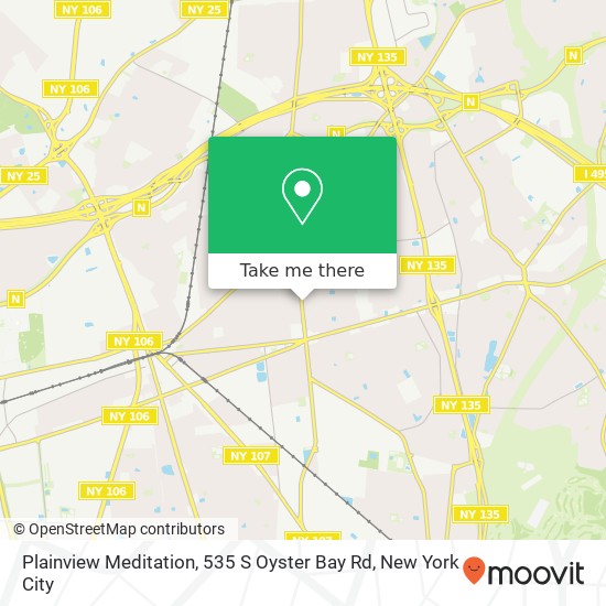 Mapa de Plainview Meditation, 535 S Oyster Bay Rd