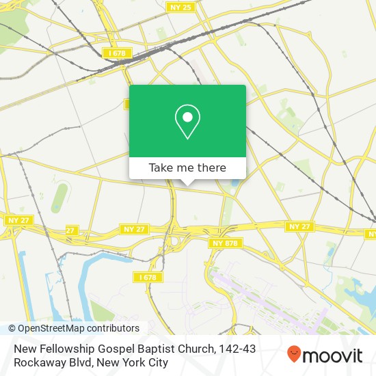 New Fellowship Gospel Baptist Church, 142-43 Rockaway Blvd map