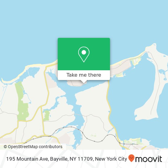 Mapa de 195 Mountain Ave, Bayville, NY 11709