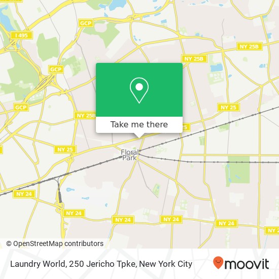 Mapa de Laundry World, 250 Jericho Tpke