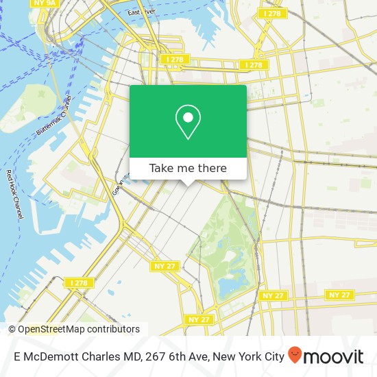 Mapa de E McDemott Charles MD, 267 6th Ave