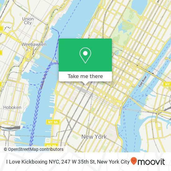I Love Kickboxing NYC, 247 W 35th St map