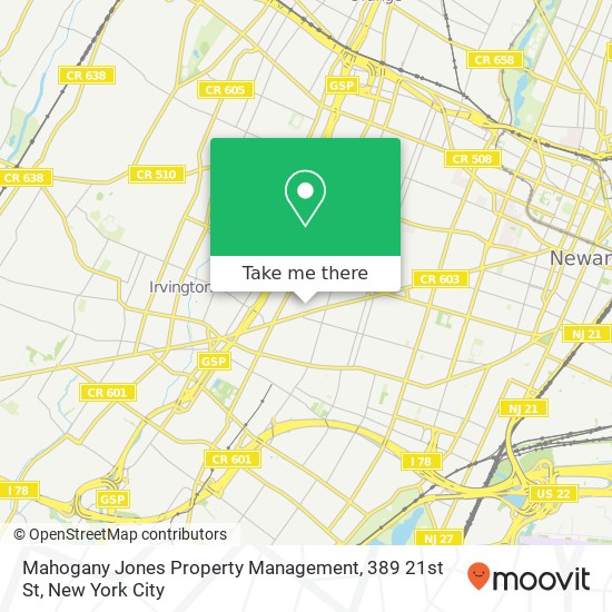 Mahogany Jones Property Management, 389 21st St map