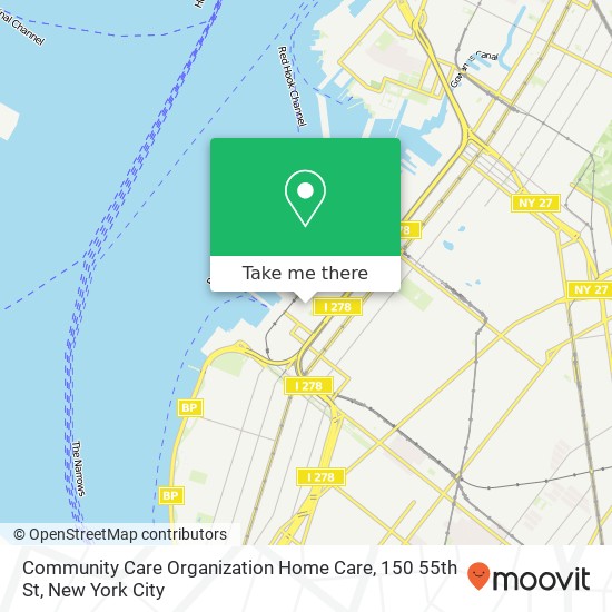 Mapa de Community Care Organization Home Care, 150 55th St