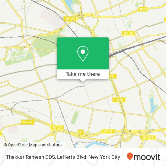 Thakkar Ramesh DDS, Lefferts Blvd map