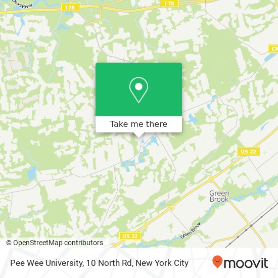 Pee Wee University, 10 North Rd map