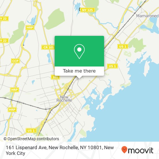 161 Lispenard Ave, New Rochelle, NY 10801 map