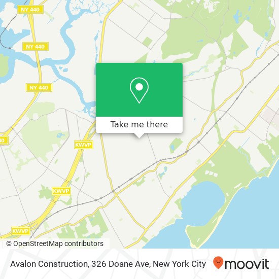 Mapa de Avalon Construction, 326 Doane Ave