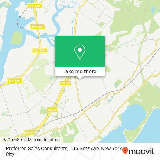 Mapa de Preferred Sales Consultants, 106 Getz Ave
