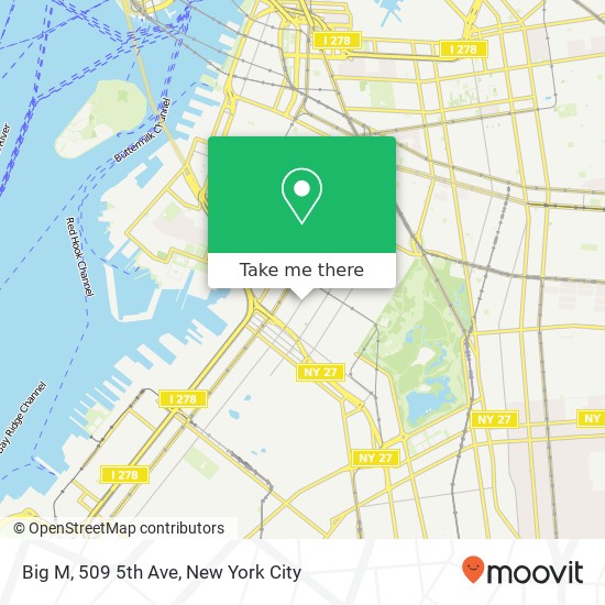 Mapa de Big M, 509 5th Ave