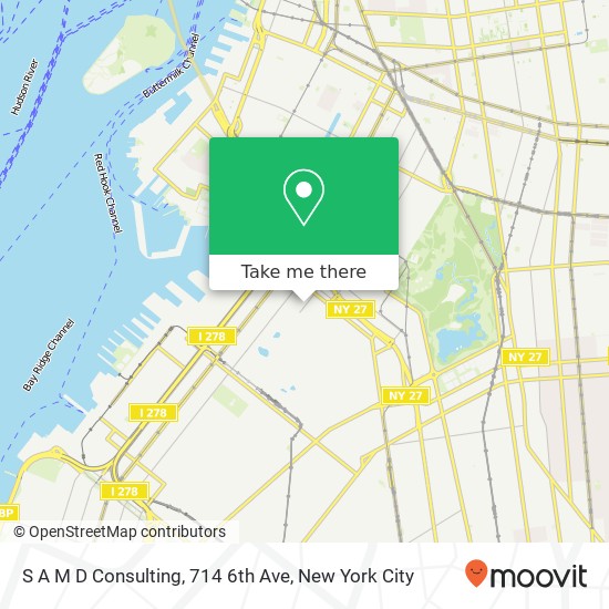 Mapa de S A M D Consulting, 714 6th Ave