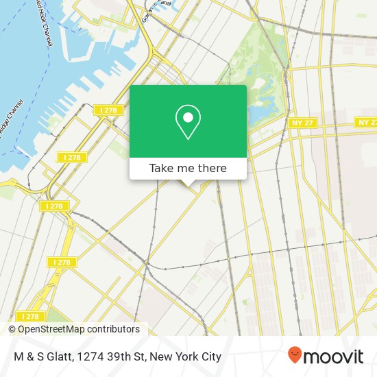 Mapa de M & S Glatt, 1274 39th St