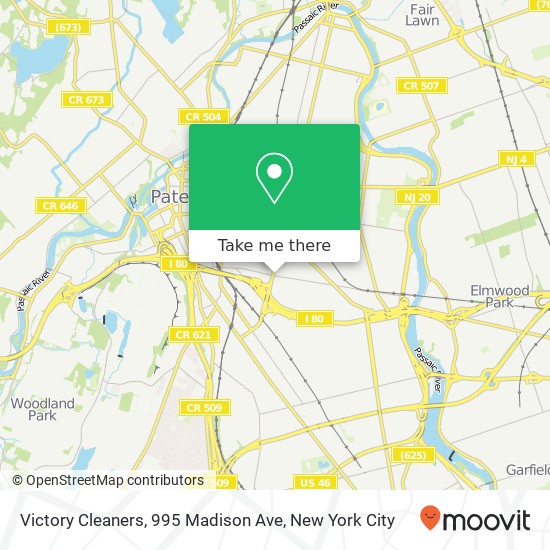 Victory Cleaners, 995 Madison Ave map