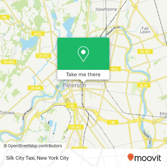 Mapa de Silk City Taxi
