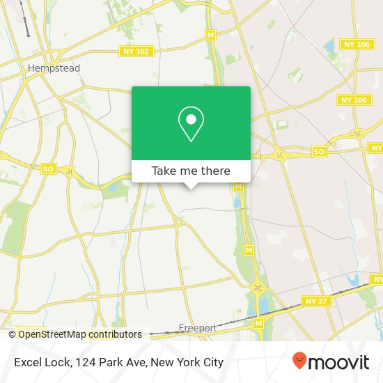 Mapa de Excel Lock, 124 Park Ave