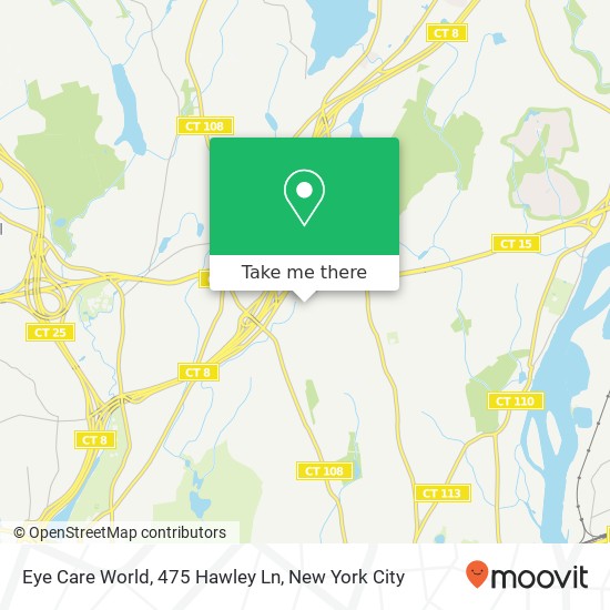 Mapa de Eye Care World, 475 Hawley Ln