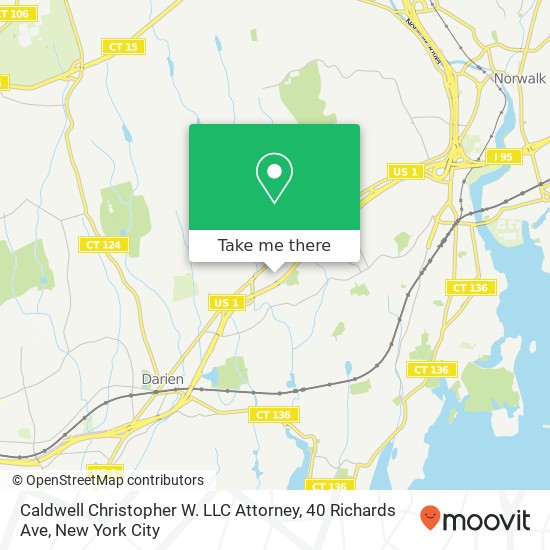 Caldwell Christopher W. LLC Attorney, 40 Richards Ave map