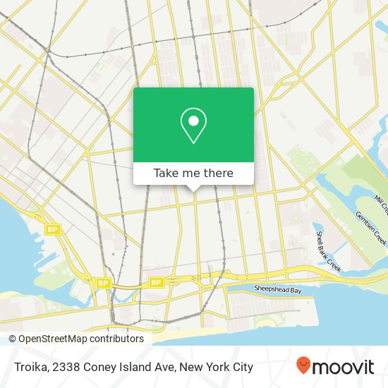 Mapa de Troika, 2338 Coney Island Ave