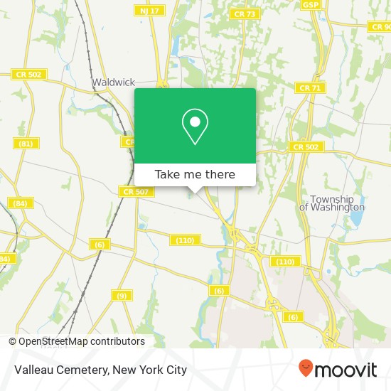 Mapa de Valleau Cemetery