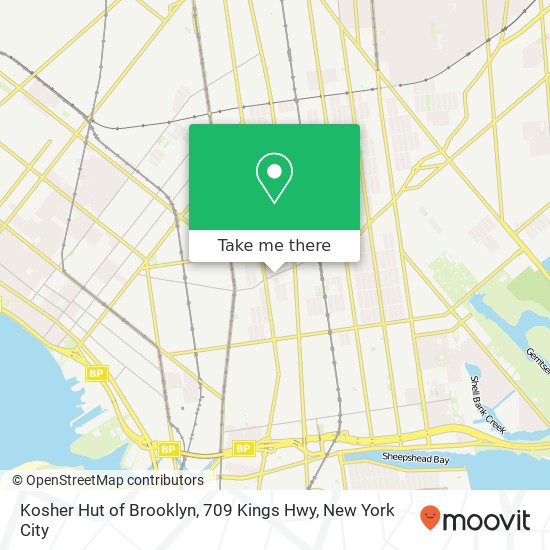Kosher Hut of Brooklyn, 709 Kings Hwy map