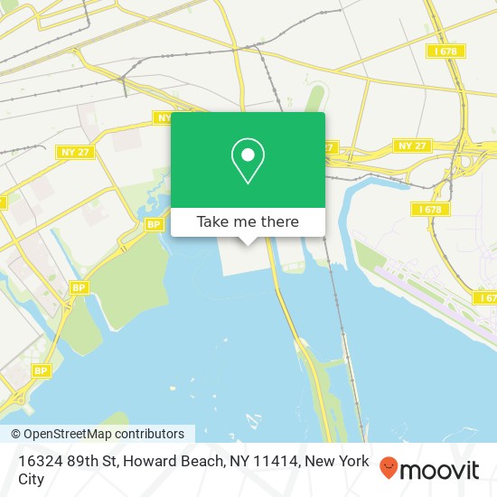 16324 89th St, Howard Beach, NY 11414 map
