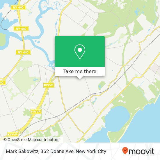 Mapa de Mark Sakowitz, 362 Doane Ave
