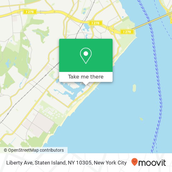 Mapa de Liberty Ave, Staten Island, NY 10305