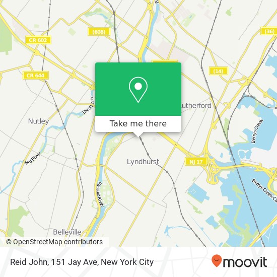 Mapa de Reid John, 151 Jay Ave