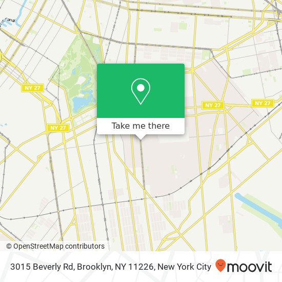 3015 Beverly Rd, Brooklyn, NY 11226 map