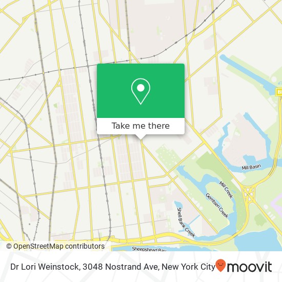 Mapa de Dr Lori Weinstock, 3048 Nostrand Ave