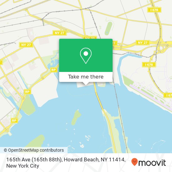 Mapa de 165th Ave (165th 88th), Howard Beach, NY 11414