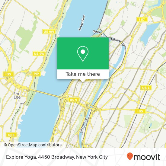 Explore Yoga, 4450 Broadway map