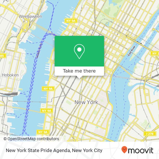 New York State Pride Agenda map