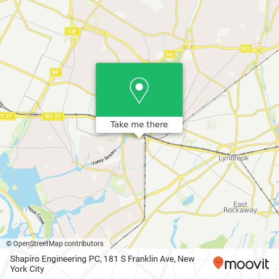 Shapiro Engineering PC, 181 S Franklin Ave map