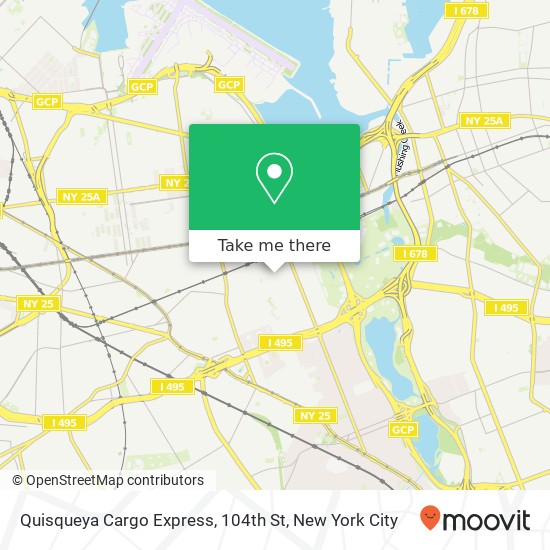 Quisqueya Cargo Express, 104th St map