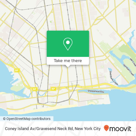 Coney Island Av / Gravesend Neck Rd map