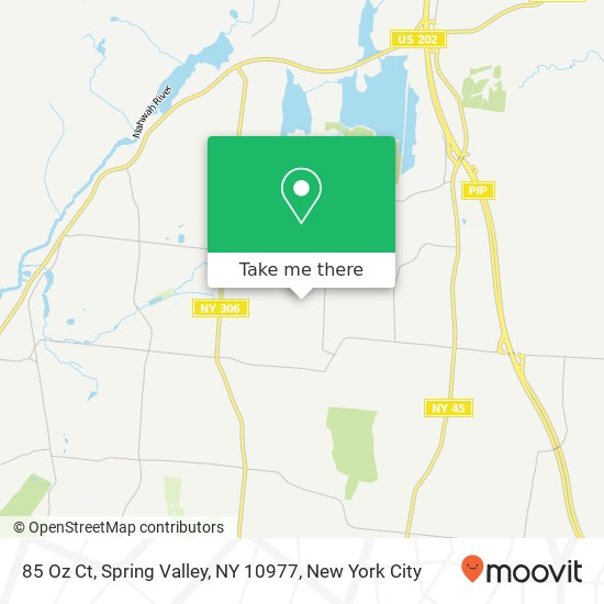 Mapa de 85 Oz Ct, Spring Valley, NY 10977