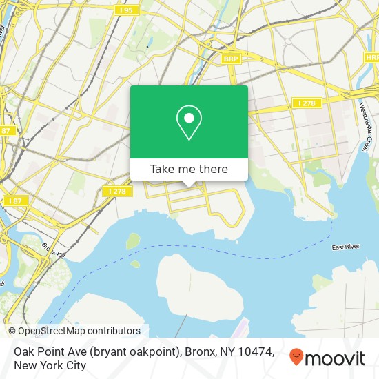 Oak Point Ave (bryant oakpoint), Bronx, NY 10474 map